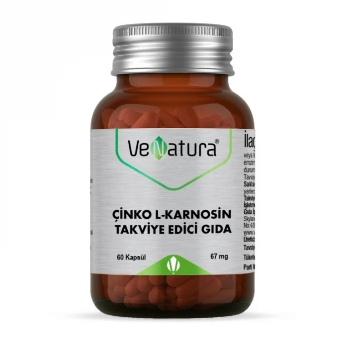 Venatura Çinko L-Karnosin 60 Kapsül