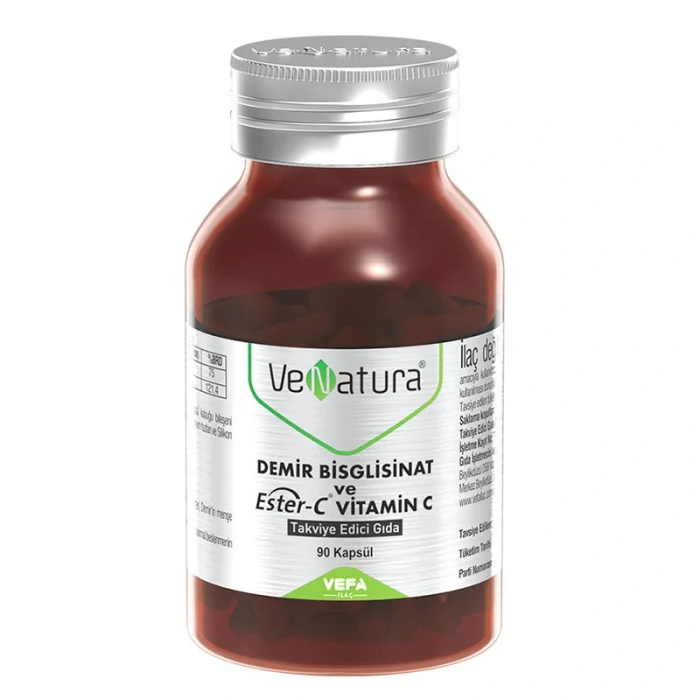 Venatura Demir Bisgilisinat Vitamin C 90 Kapsül