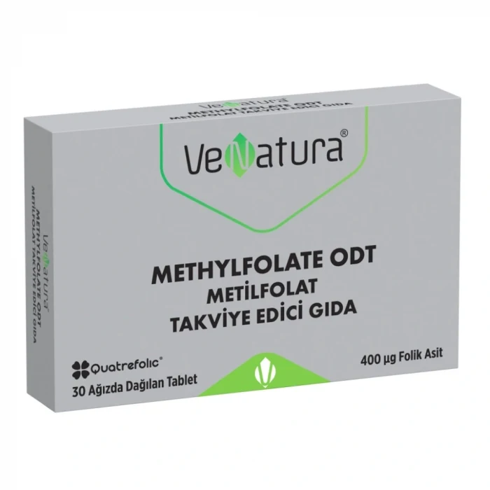 Venatura Metilfolat 400 mcg Ağızda Dağılan 30 Tablet