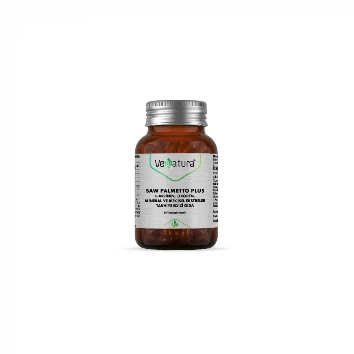 VeNatura Saw Palmetto Plus L-Arjinin Likopen Mineral 60 Kapsül