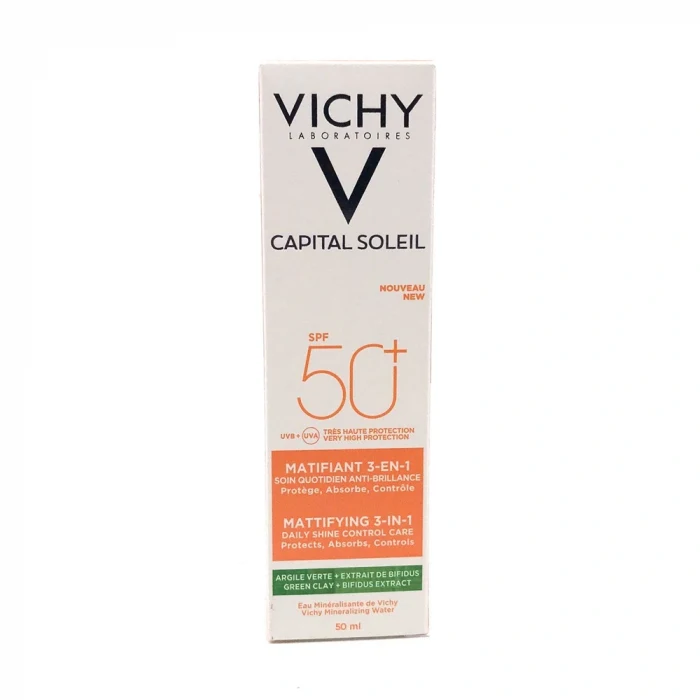 Vichy Capital Ideal Soleil Anti Brillance Matifiant 3 in 1 Cream SPF50 50 ml