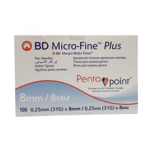 BD Micro-Fine Plus Kalem İğnesi 0,25 mm (31G) x 8 mm