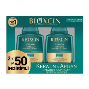 Bioxcin Argan Keratin Şampuan 300 + 300 ml - İkincisi %50 İndirimli