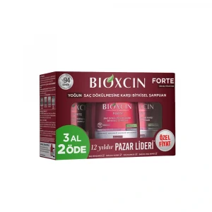 Bioxcin Forte Yoğun Saç Dökülmesine Karşı Bitkisel Şampuan 300 ml - 3 Al 2 Öde (Özel Fiyat Etiketli)