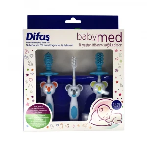 Difaş Babymed Ekstra Yumuşak Diş Fırçası 3lü Set Mavi