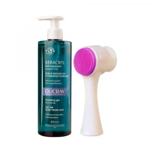 Ducray Keracnyl Gel Moussant Cilt Temizleme Fırça Hediyeli 400 ml