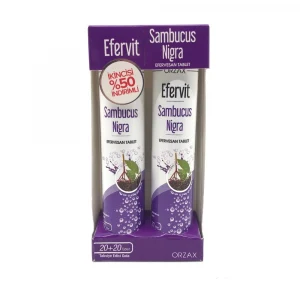 Efervit Sambucus Nigra İkili Tablet 20+20 - İkincisi %50 İndirimli