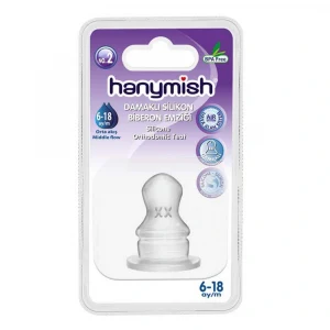 Hanymish Damaklı Silikon Biberon Emziği No: 2
