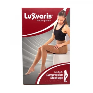 Luxvaris 814 CCL2 Külotlu Burnu Açık Ten Rengi Varis Çorabı No: 3