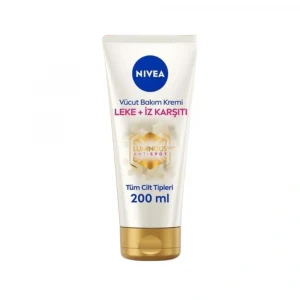 Nivea Luminous 630 Leke ve İz Karşıtı Vücut Bakım Kremi Çatlak ve Güneş Lekesi 48 Saat Nem 200 ml