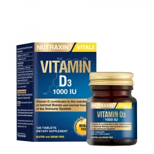Nutraxin D3 Vitamin 1000 IU 120 Tablet