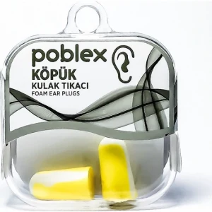 Poblex İpli Köpük Kulak Tıkacı