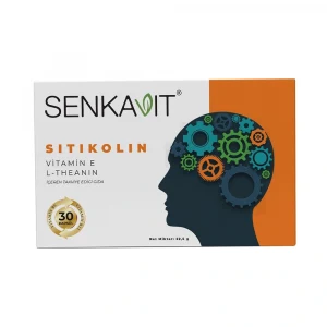 Senkavit Sitikolin + L-Teanin + B6 ve Vitamin E İçeren 30 Kapsül