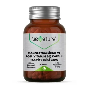 Venatura Magnezyum Sitrat ve P-5-P Vitamin B6 90 Kapsül