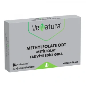 Venatura Metilfolat 400 mcg Ağızda Dağılan 30 Tablet