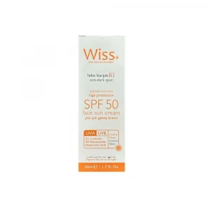 Wiss+ Leke Karşıtı Yüz Güneş Kremi SPF50 50 ml