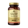 Solgar Calcium Citrate with Vitamin D 3 60 Tablet