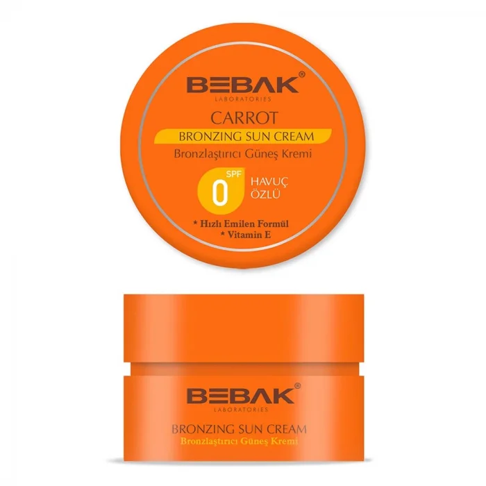 Bebak Havuç Özlü Bronzlaştırıcı SPF0 Güneş Kremi 100 ml