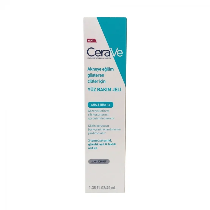 Cerave Akneye Eğilimli Ciltler İçin Yüz Bakım Jeli 40 ml