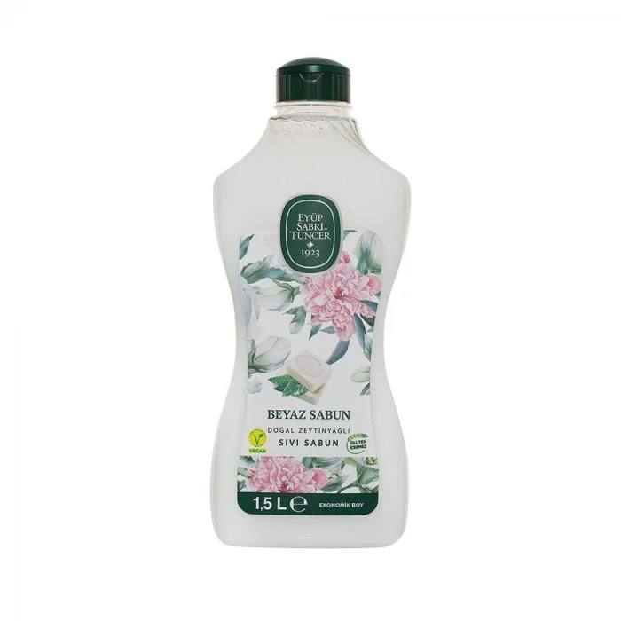 Eyüp Sabri Tuncer Doğal Zeytinyağlı Sıvı Beyaz Sabun 1.5 lt