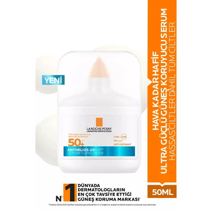 La Roche Posay Anthelios UV Air Serum Solaire SPF50+ Yüz Güneş Serumu 50 ml