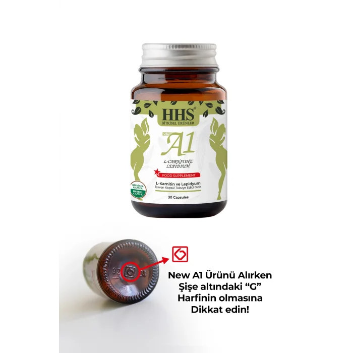 NEW A1 L-Carntine Lepdium 30 Kapsül (Şişe)
