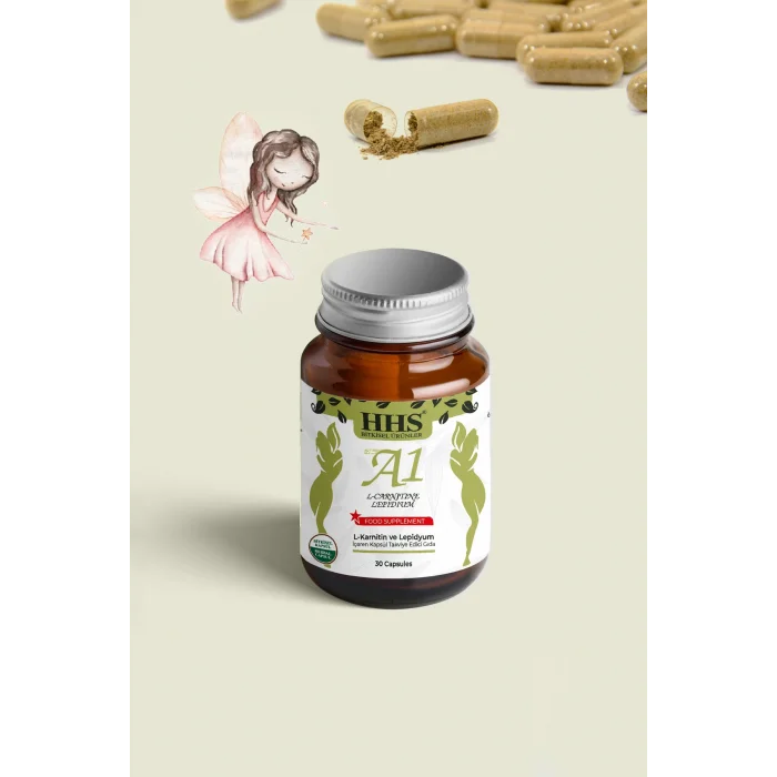 NEW A1 L-Carntine Lepdium 30 Kapsül (Şişe)