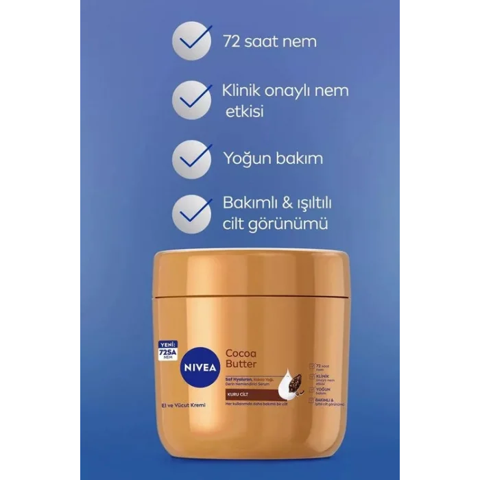 Nivea Cocoa Butter El Ve Vücut Bakım Kremi 400 ml