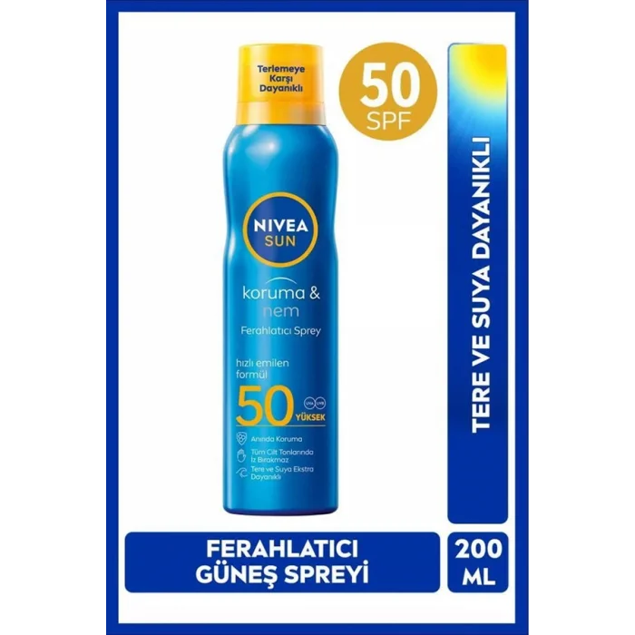 Nivea Sun Koruma ve Nem Güneş Spreyi Spf 50 200 ml