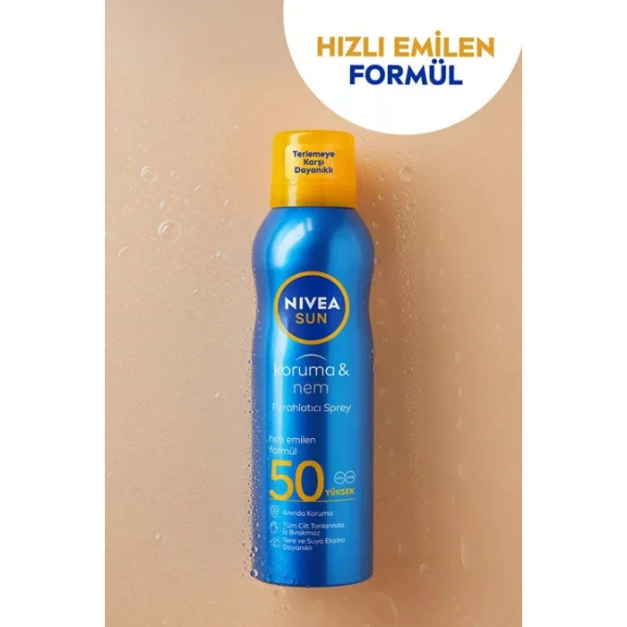 Nivea Sun Koruma ve Nem Güneş Spreyi Spf 50 200 ml