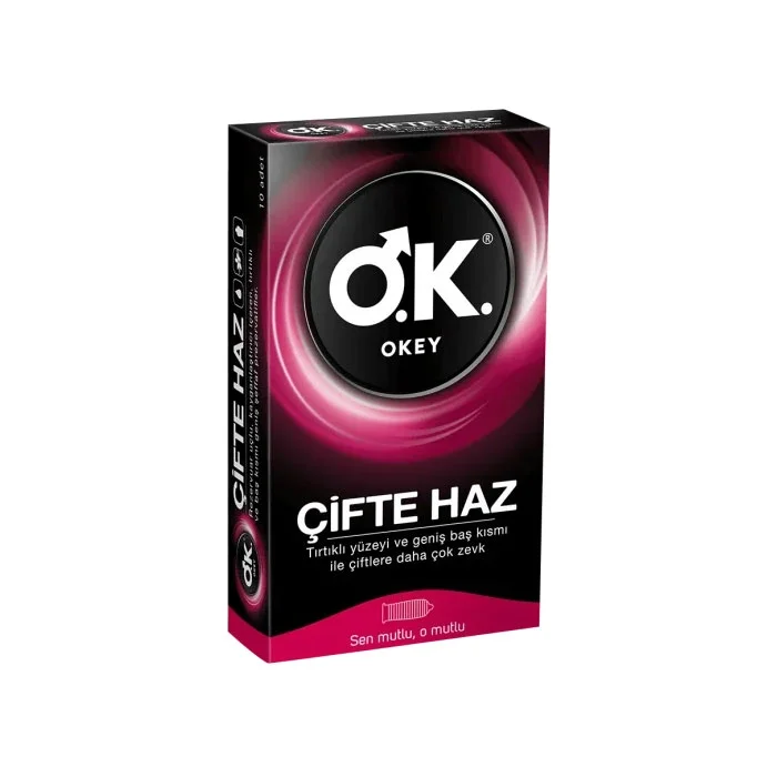 Okey Çifte Haz Prezervatif 10lu