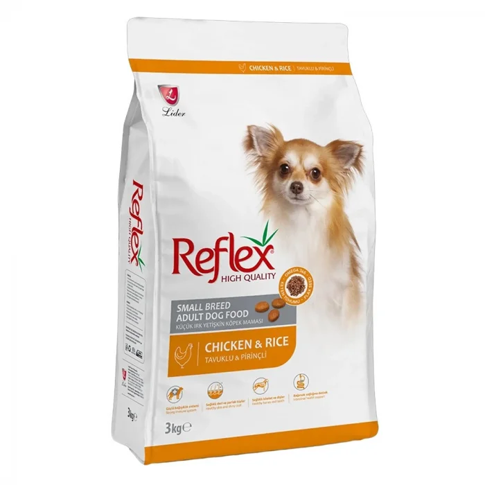 Reflex Küçük Irk Yetişkin Tavuklu ve Pirinçli Köpek Maması 3 kg
