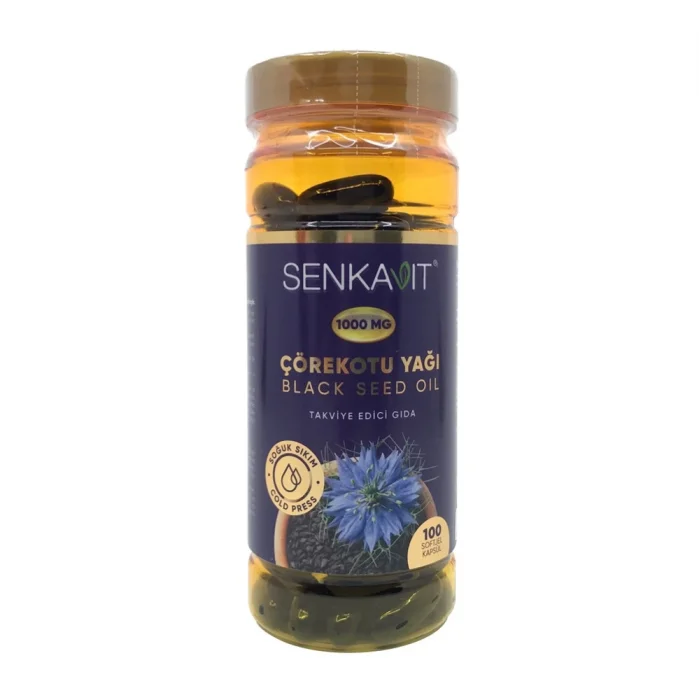 Senkavit Bitkisel Çörekotu Yağı Softjel 1000 mg 100 Kapsül