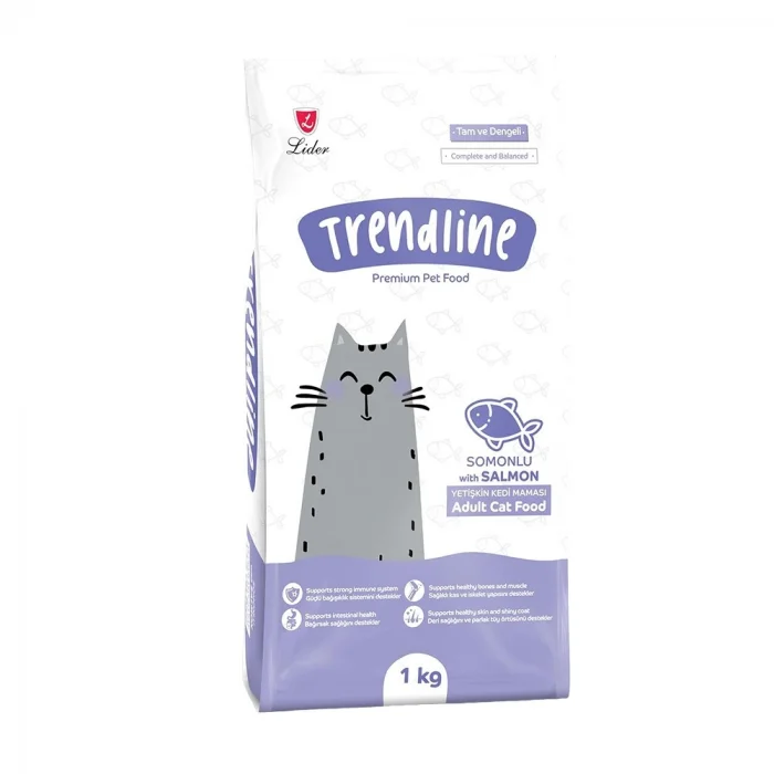 Trendline Somonlu Yetişkin Kedi Maması 1 kg