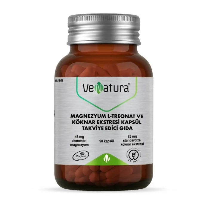 Venatura Magnezyum L-Treonat ve Köknar Ekstresi 90 Kapsül