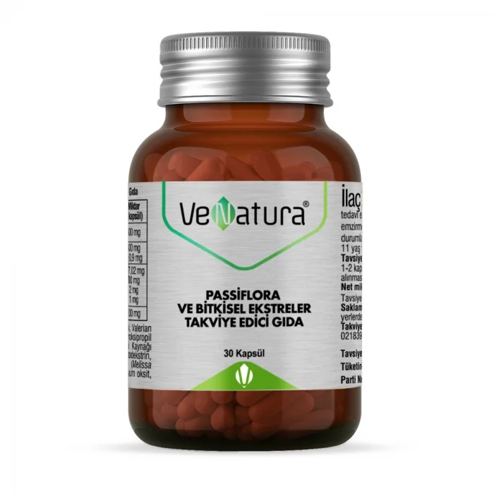 Venatura Passiflora ve Bitkisel Ekstreler 30 Kapsül