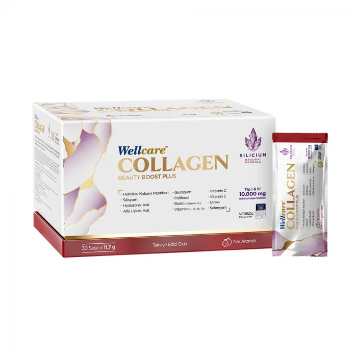 Wellcare Collagen Beauty Boost Plus 10.000 mg Nar Aromalı 30 Saşe