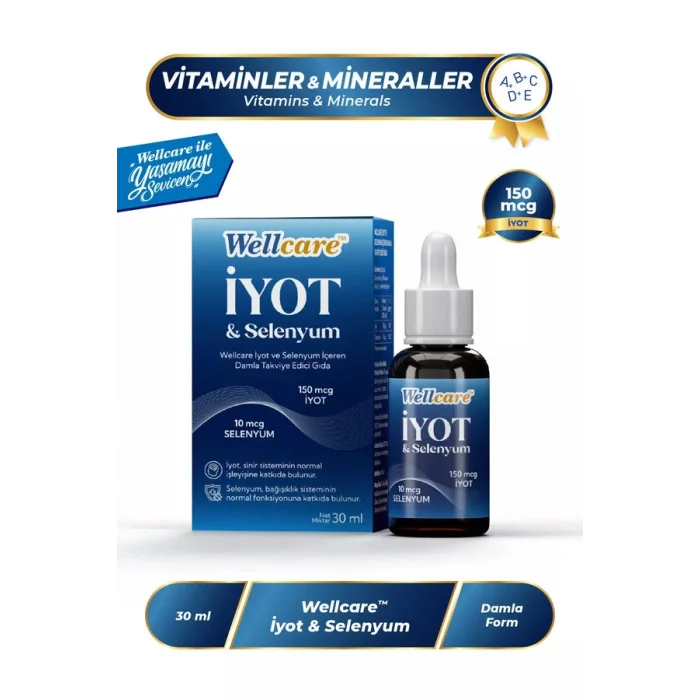 Wellcare İyot Selenyum Oral Damla 30 ml