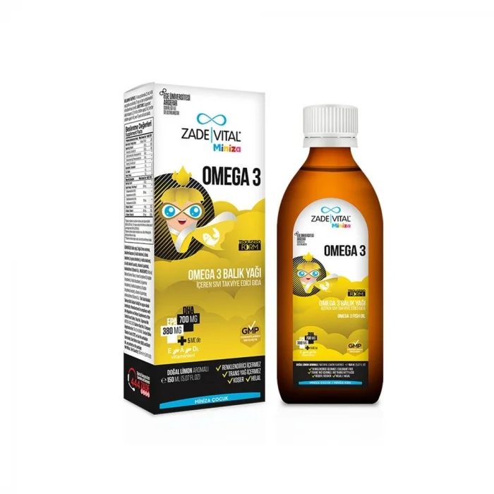 Zade Vital Miniza Omega-3 Balık Yağı 150 ml