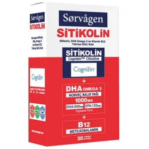 Sorvagen Sitikolin DHA Omega 3 30 Kapsül