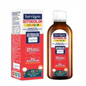 Sorvagen Kids Sıvı Form Sitikolin Dha Omega 3 Norveç Balık Yağı ve B12 150 ml
