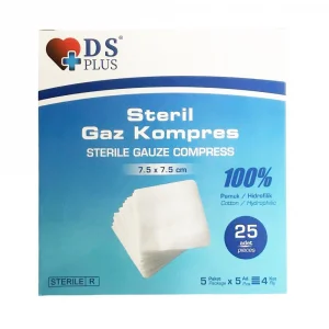 Ds Plus Steril Gaz Kompres 7,5x7,5 cm 25li