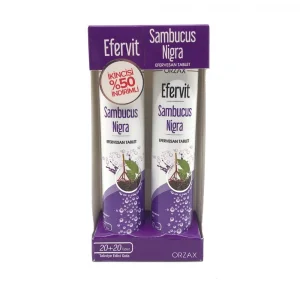 Efervit Sambucus Nigra İkili Tablet 20+20 - İkincisi %50 İndirimli