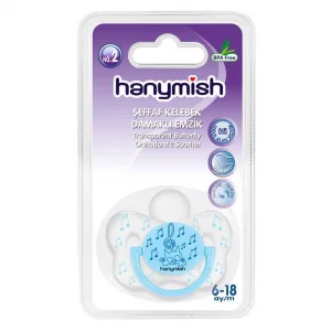 Hanymish 110 Şeffaf Kelebek Damaklı Emzik No: 2