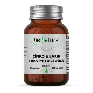 Venatura Çinko  Bakır 60 Kapsül