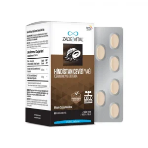 Zade Vital Hindistan Cevizi Yağı 1000 mg 60 Blister Kapsül