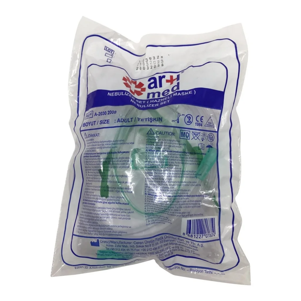 Artımed Nebulizatör Maske Seti Yetişkin