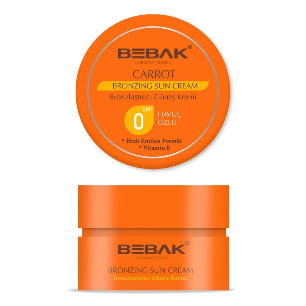 Bebak Havuç Özlü Bronzlaştırıcı SPF0 Güneş Kremi 100 ml