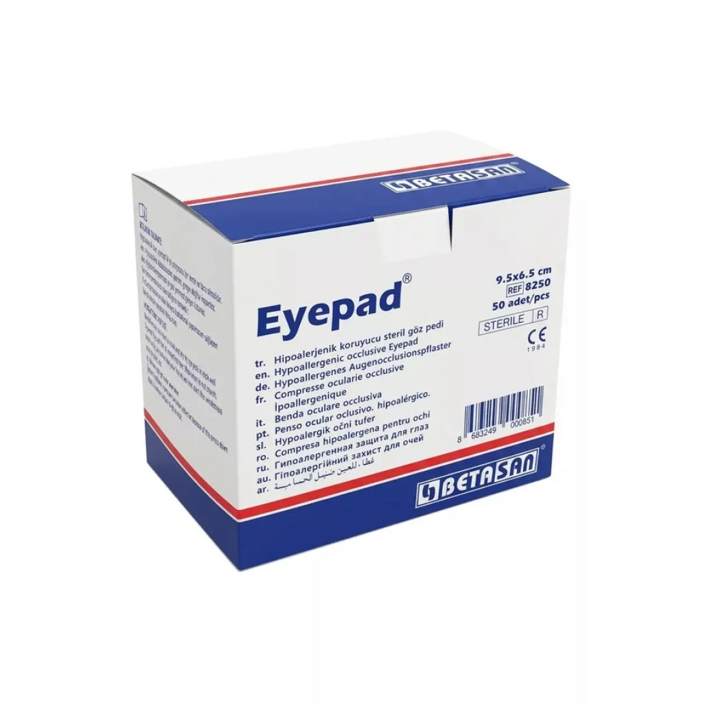Betasan Hipoalerjenik Göz Pedi 50 Adet 6,5x9,5 cm