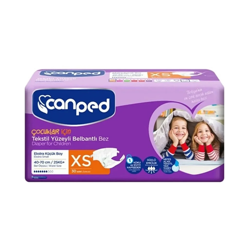 Canped Belbantlı Hasta Bezi xSmall 30lu